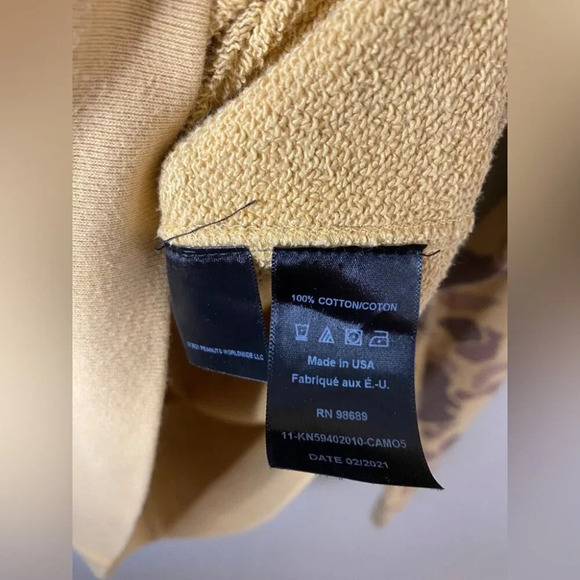 L.L Bean X Todd Snyder X Peanuts Brown Camo Crewneck Sweatshirt  Made in USA - Picture 4 of 7